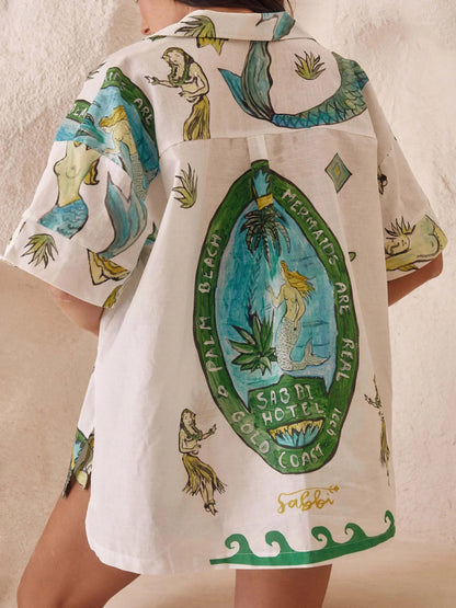 CONJUNTO CAMISERO ESTAMPADO SIRENA - Veska 