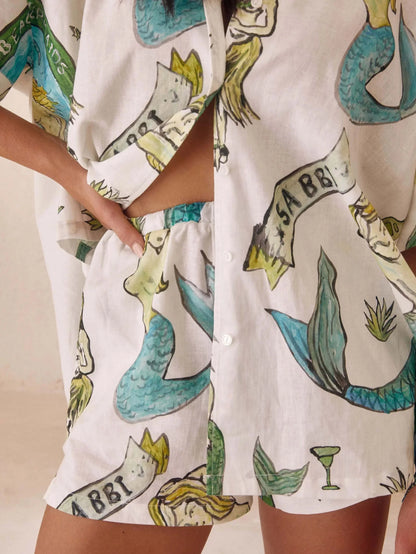 CONJUNTO CAMISERO ESTAMPADO SIRENA - Veska 