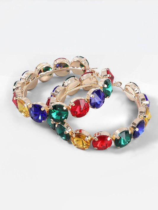 Terra Diamante Hoop Earrings - Veska 