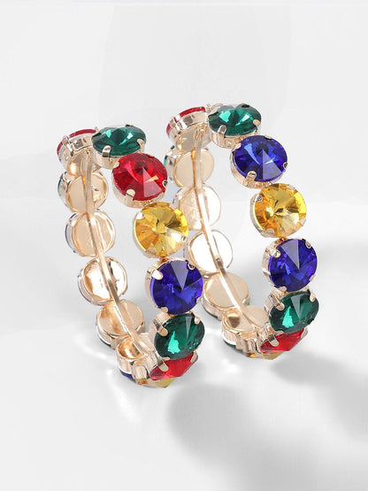 Terra Diamante Hoop Earrings - Veska 