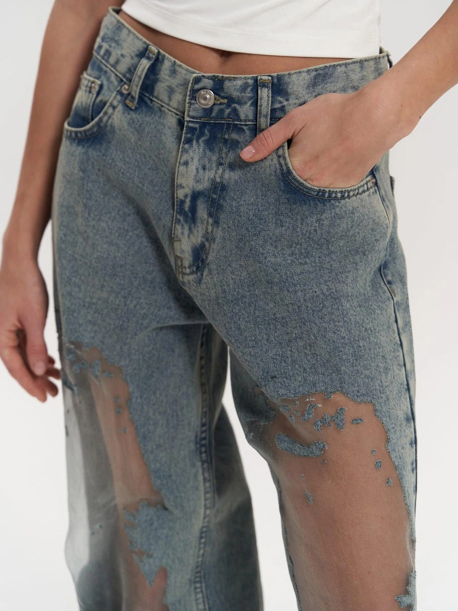 Trixie Blue Transparent Jeans - Veska 