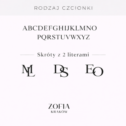 Oliwia - Naszyjnik z podwójnymi inicjałami - Veska 