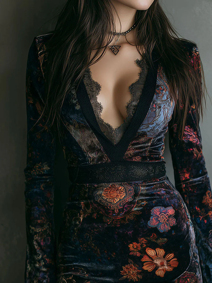 VENECIA | Vestido mini ajustado de terciopelo - Veska 