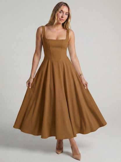 Vestido vuelo de Melissa en varios colores, con diseño ligero y fluido, ideal para verano, de la marca Veska.