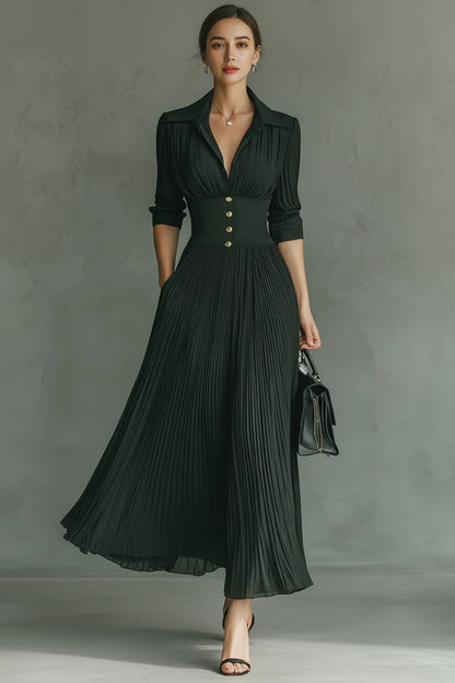 ALMA I Vestido largo plisado - Veska 