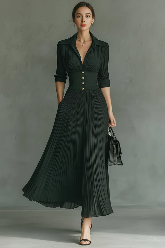 ALMA I Vestido largo plisado - Veska 