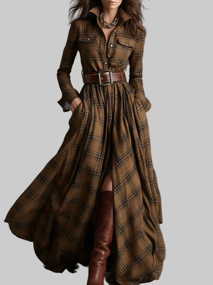 ANTONELLA I VESTIDO CUADROS - Veska 