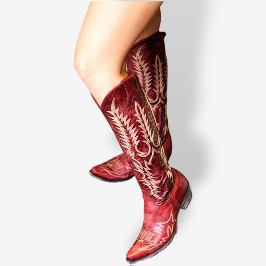 BOTA COWBOY I Bordada - Veska