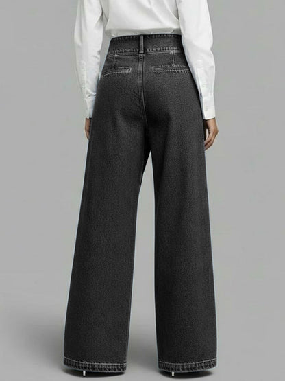 PANTALON DENIM WIDE LEG CRUZADO - Veska 