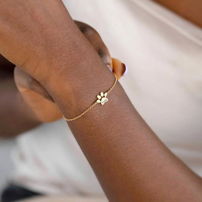 Pulsera personalizada Veska con huellas, diseño de pulsera de metal con huellas grabadas para recuerdos especiales.