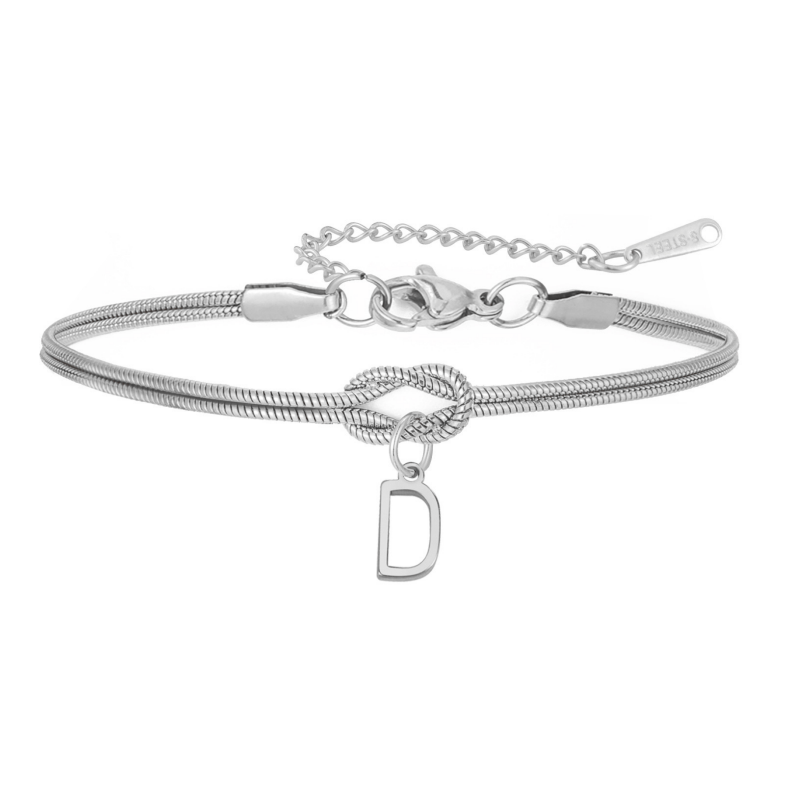 Bransoletka z literą "Knot" - Veska 