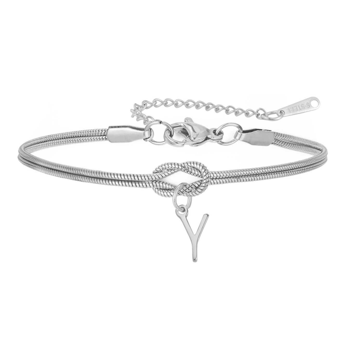Bransoletka z literą "Knot" - Veska 