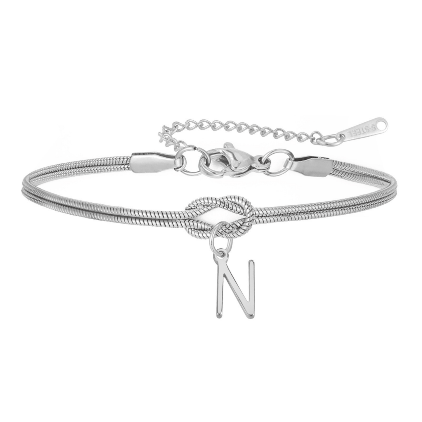 Bransoletka z literą "Knot" - Veska 