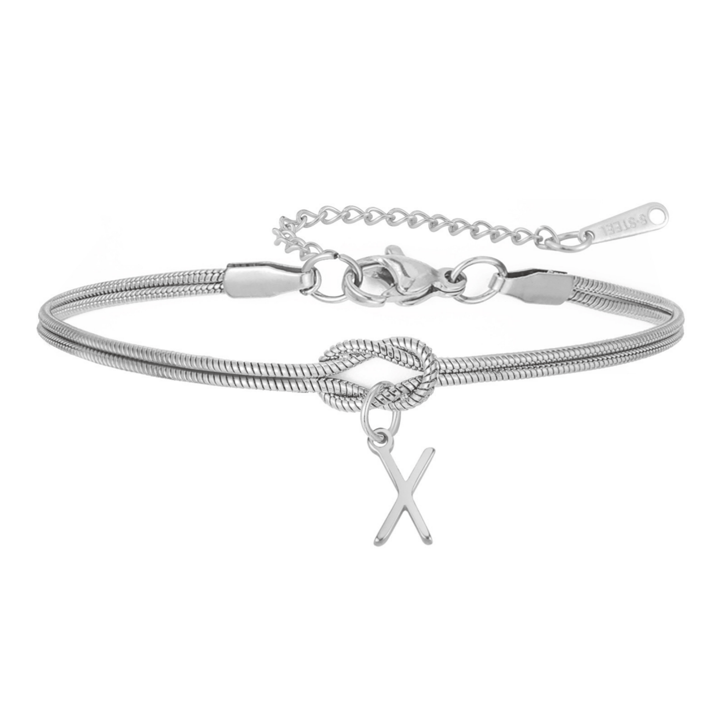 Bransoletka z literą "Knot" - Veska 