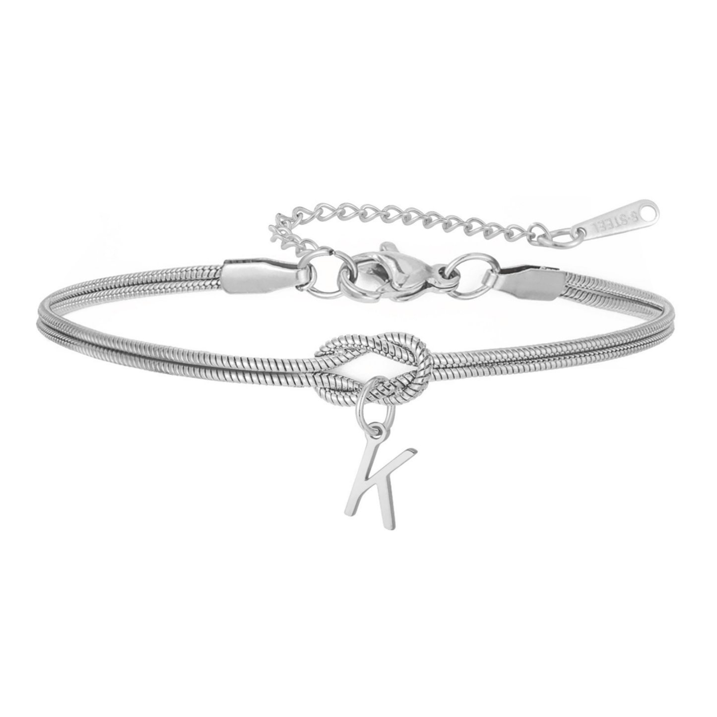 Bransoletka z literą "Knot" - Veska 