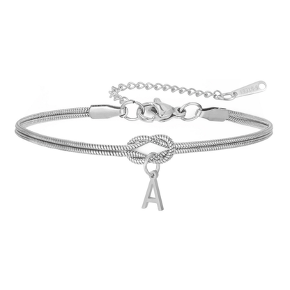 Bransoletka z literą "Knot" - Veska 