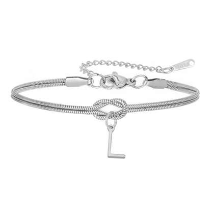 Bransoletka z literą "Knot" - Veska 
