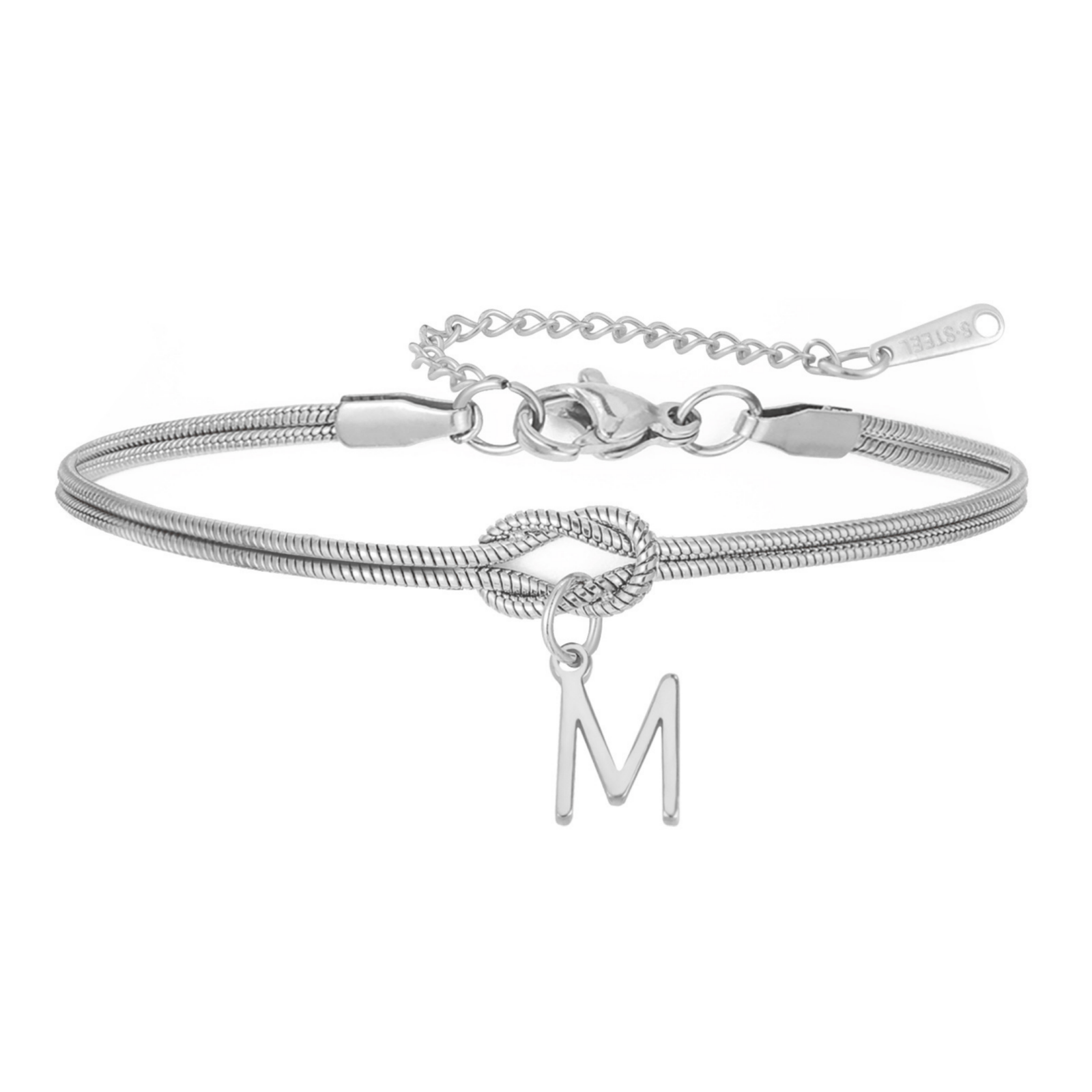 Bransoletka z literą "Knot" - Veska 