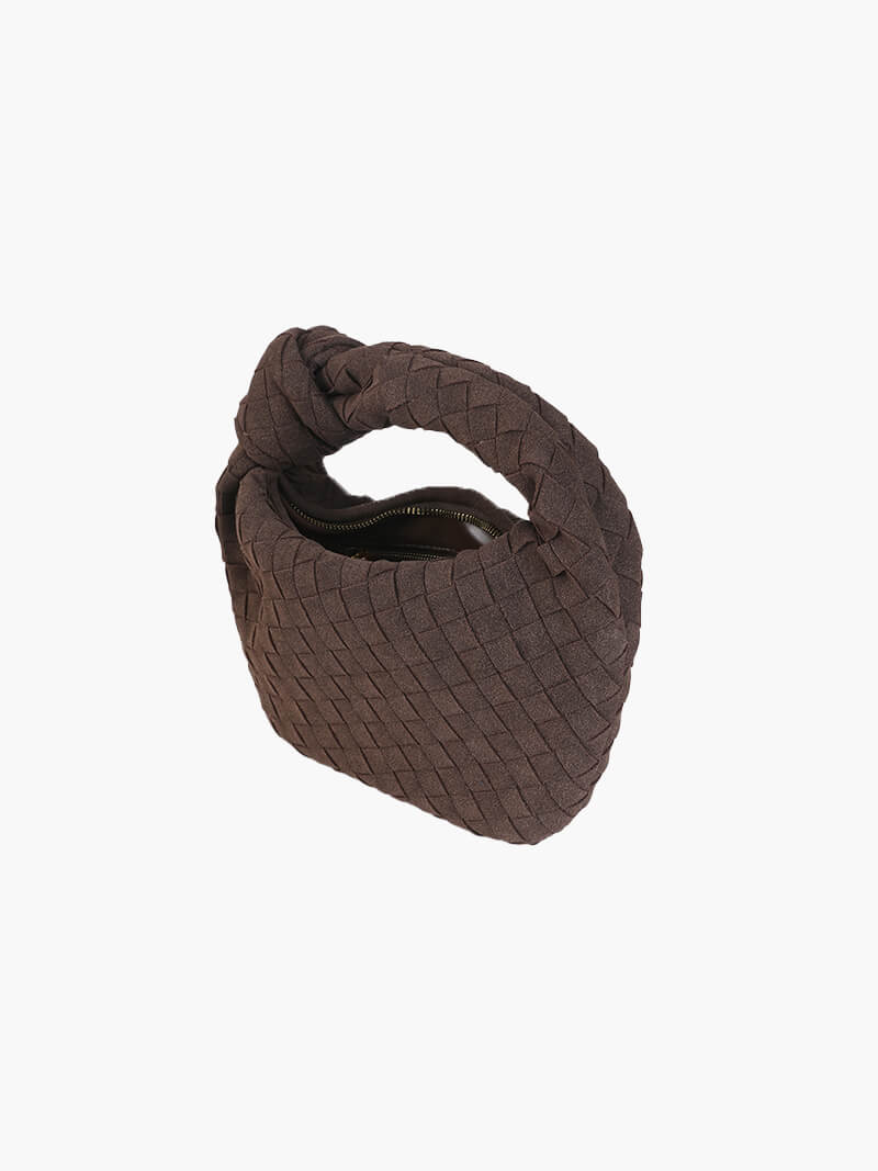 Bolso mini de ante tejido - Veska 