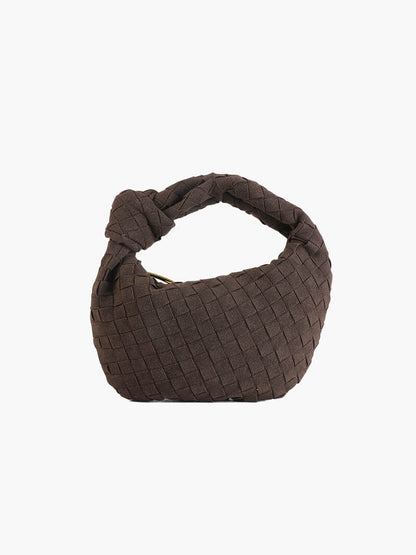 Bolso mini de ante tejido - Veska 