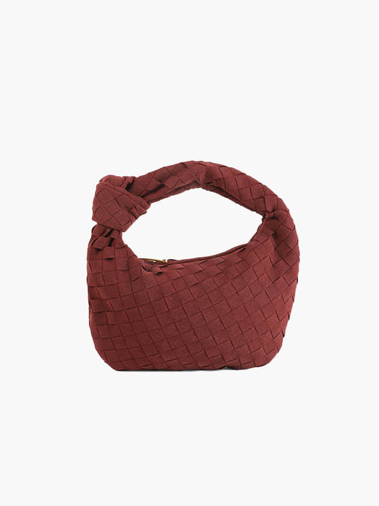 Bolso mini de ante tejido - Veska 