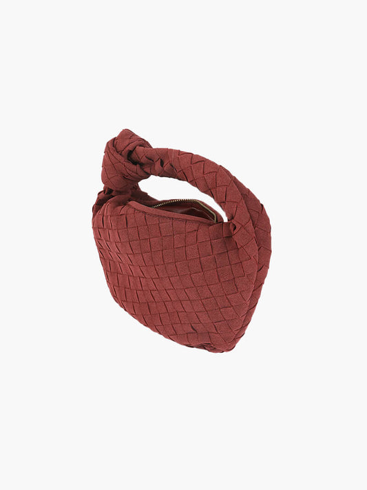 Bolso mini de ante tejido - Veska