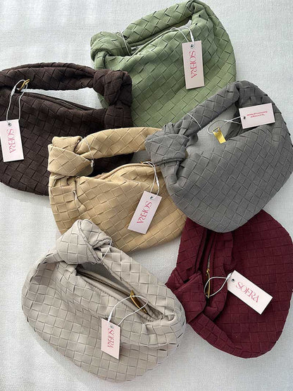 Bolso mini de ante tejido - Veska 