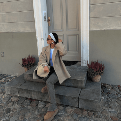 Bolso mini de ante tejido - Veska 