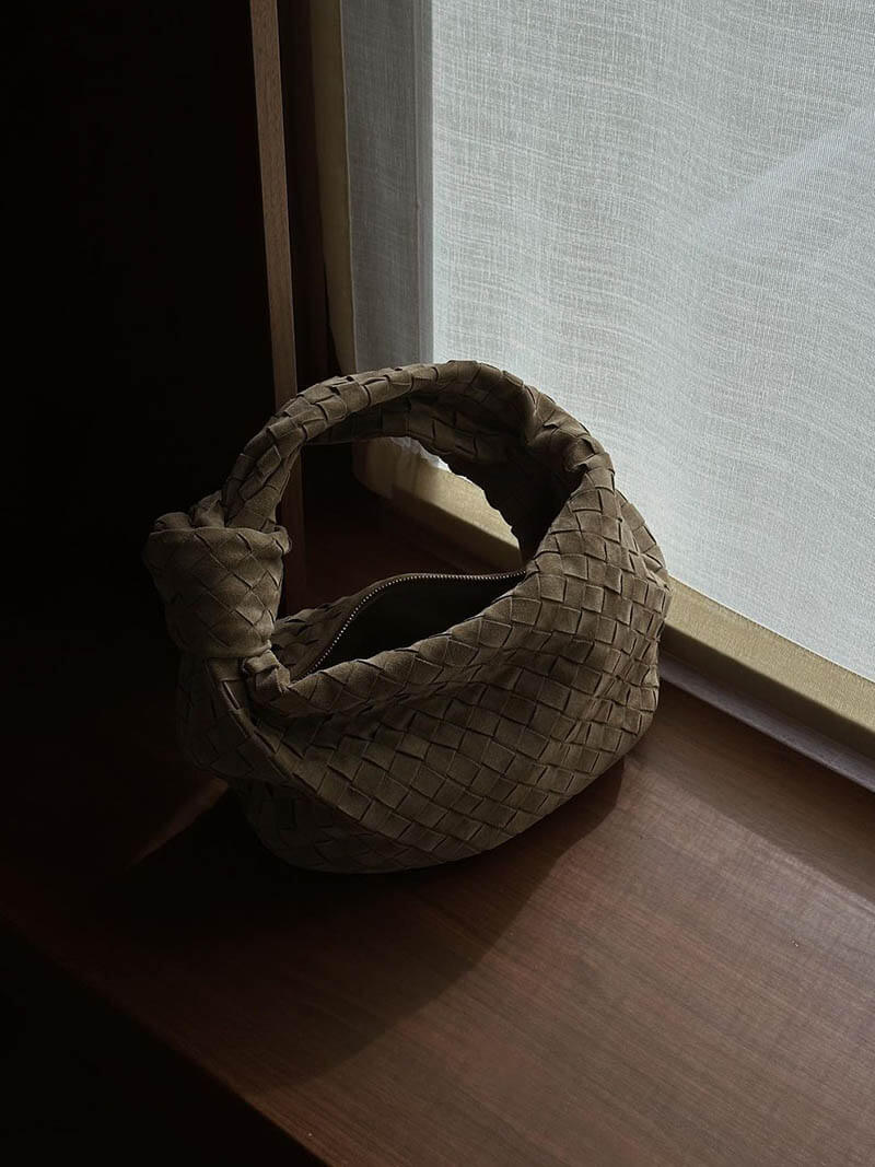 Bolso mini de ante tejido - Veska 