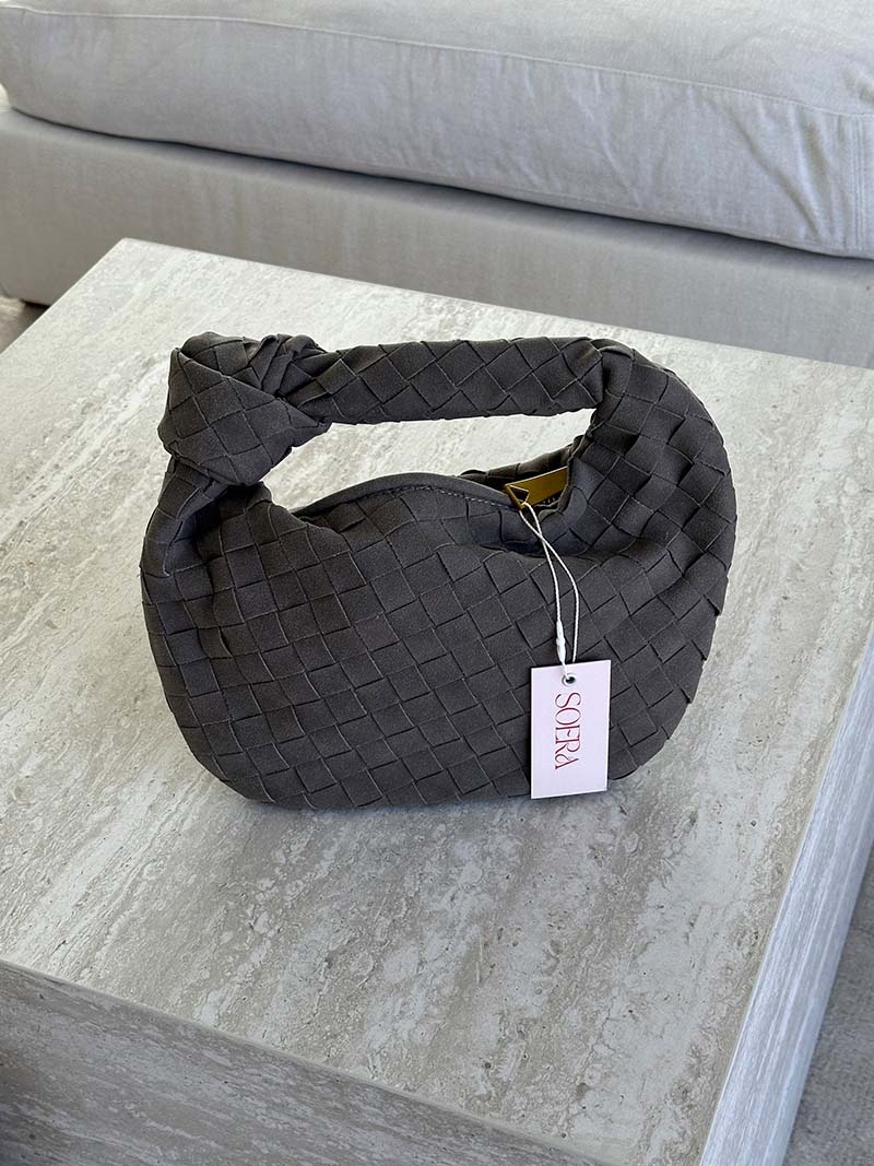 Bolso mini de ante tejido - Veska 