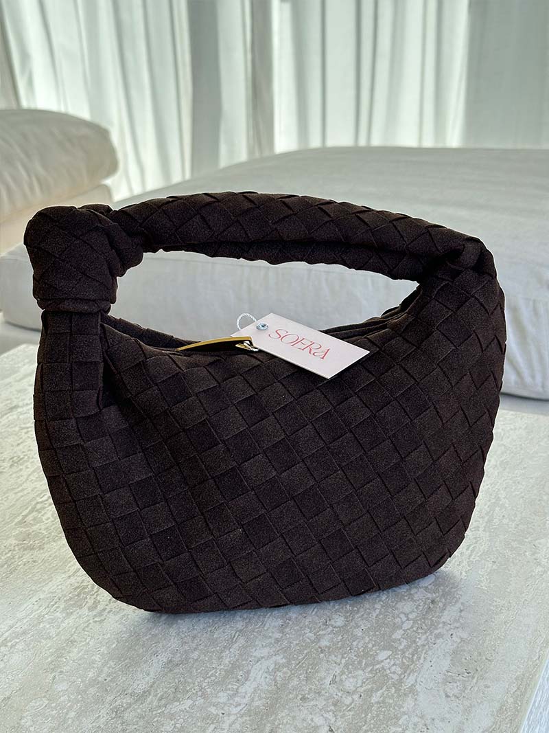Bolso mini de ante tejido - Veska 