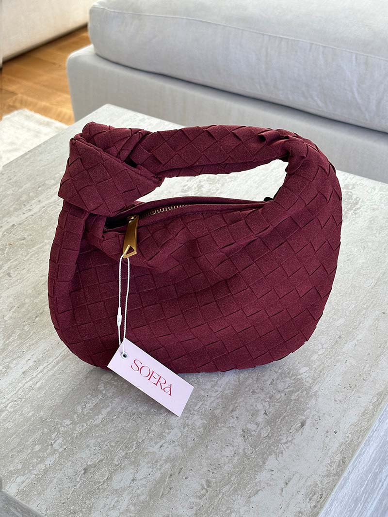 Bolso mini de ante tejido - Veska 