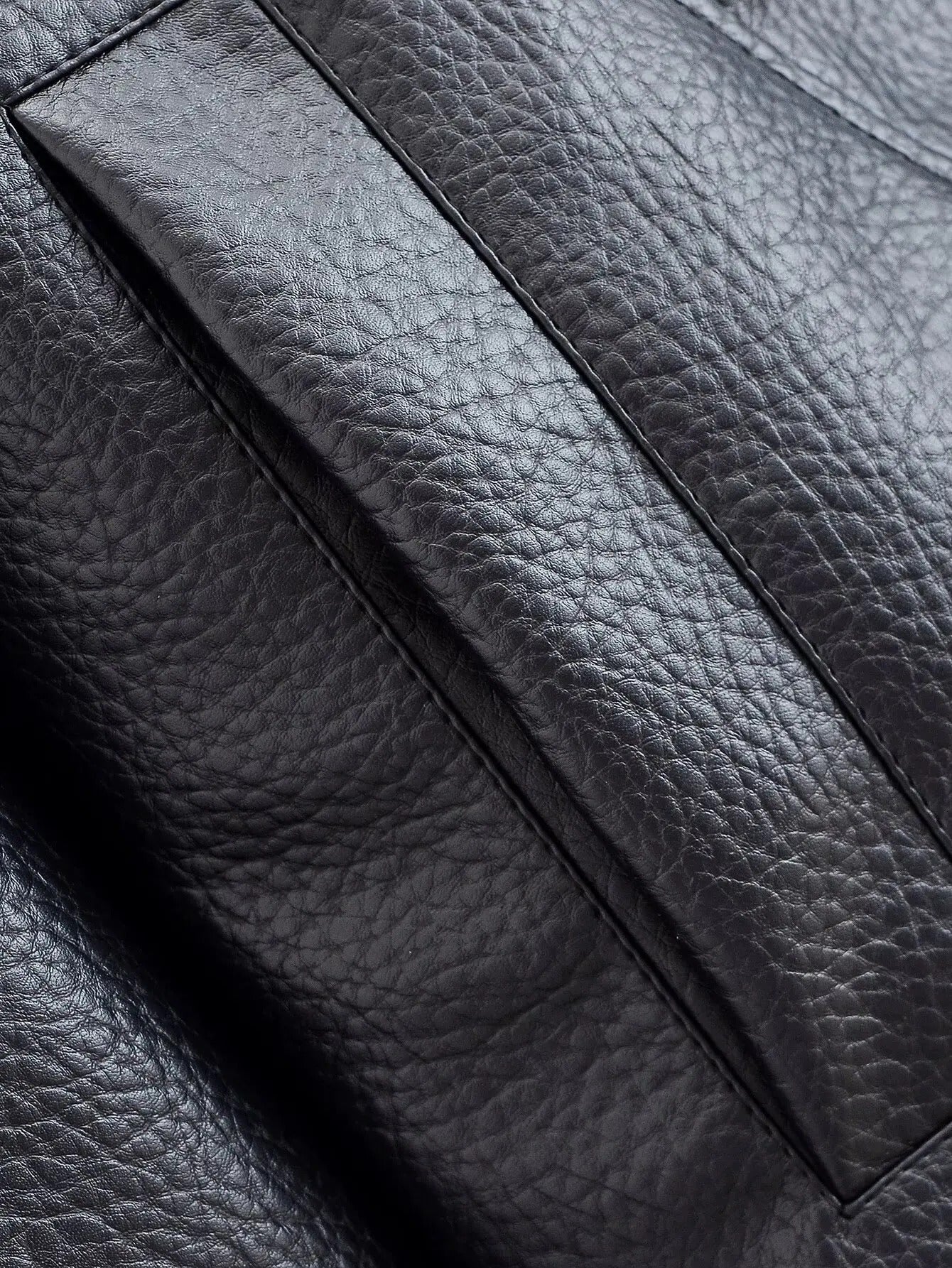 CHAQUETA DE CUERO ASIMÉTRICA - Veska 
