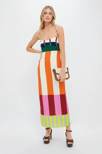 Bengal Multi Paloma Maxi Dress - Veska 